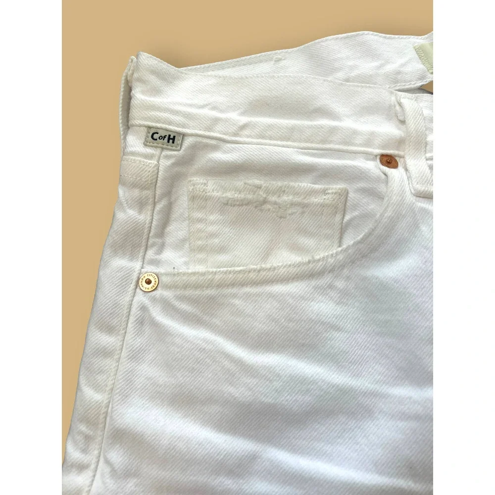 Citizens of Humanity MARLEE White Denim Relaxed Taper Jeans | Sz 27 - Picture 6 of 11